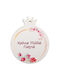 Nuova Vita Hanging Lucky Charm Pomegranate made of Wood 6x7cm 1pcs