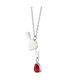 Steel Necklace Red