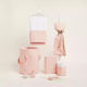 Handmade Baptism Set for Girls Theme Pastel Daisies 11pcs 331213 Ntampoudis Ntm-331213