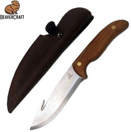 Beaver Craft Μαχαίρι Καφέ σε Δερμάτινη Θήκη