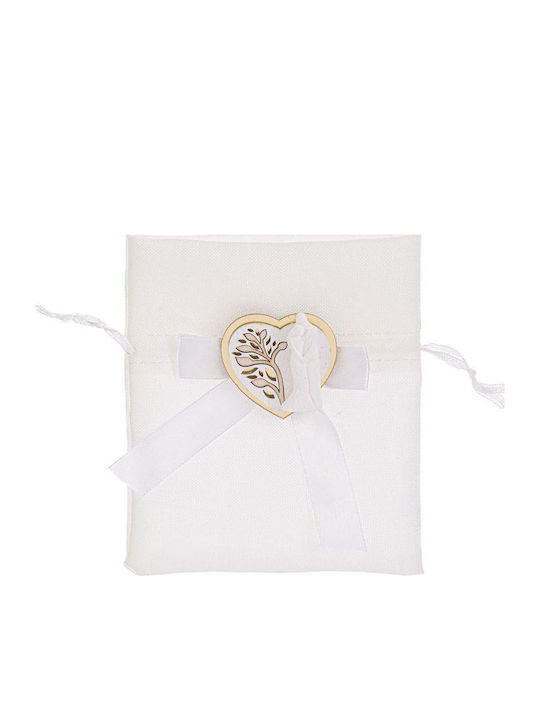Handmade Wedding Favor Pouch Ivory Embossed Couple 12cm X 10cm Mp55486 Georgiou Sg-mp55486