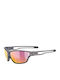 Uvex Sportstyle 806 Unisex Γυαλιά Ηλίου με Γκρι Κοκκάλινο Σκελετό και Πολύχρωμο Καθρέφτη Φακό S5330872213