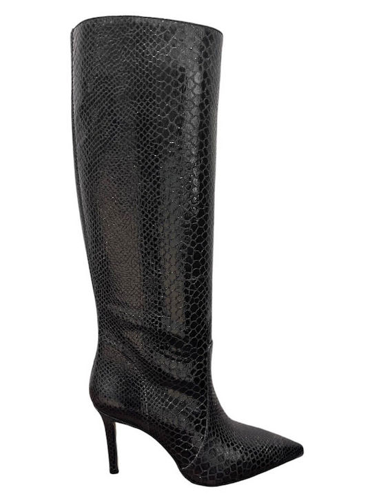 Women's High Heel Boots Black