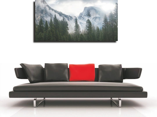 Schneebedeckte Berge Gemälde 190cm x 95cm