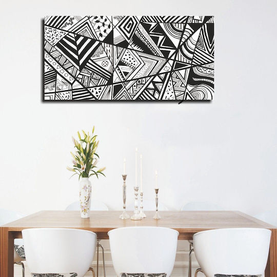 Tablou Alb Negru 65cm X 35cm