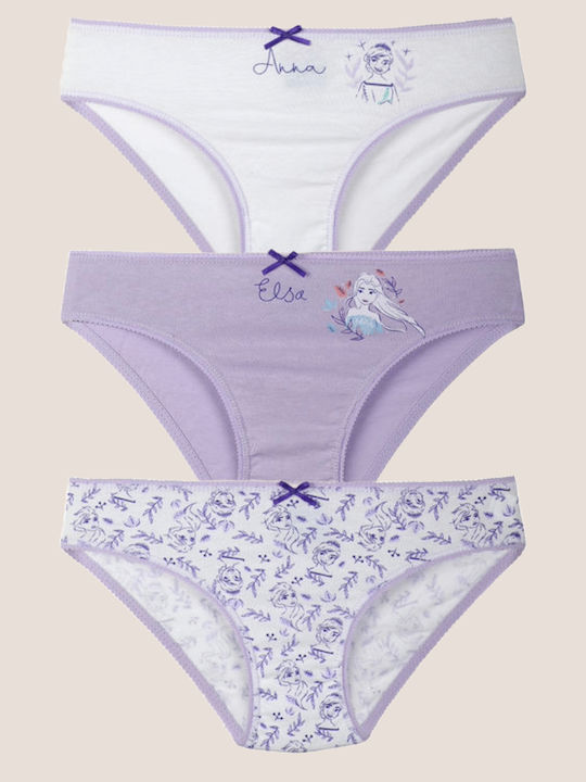 Disney Frozen Комплект детски гащички Lilac 3бр