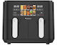 Turbotronic Air Fryer with Double Detachable Bucket 9lt Black TT-DAF8