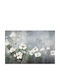 Moderne Wandbild Schlafzimmer Weiße Blumen Tapete 148x220