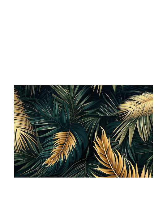 Palm Leaves Gold Wall Mural Room Decoration Veneer Ornament 148x220