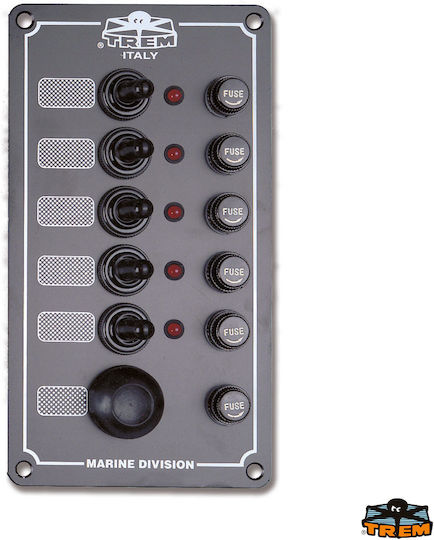 Водоустойчив електрически панел 185x100 5 ключа + клаксон Trem Srl 18.tr.l0606000