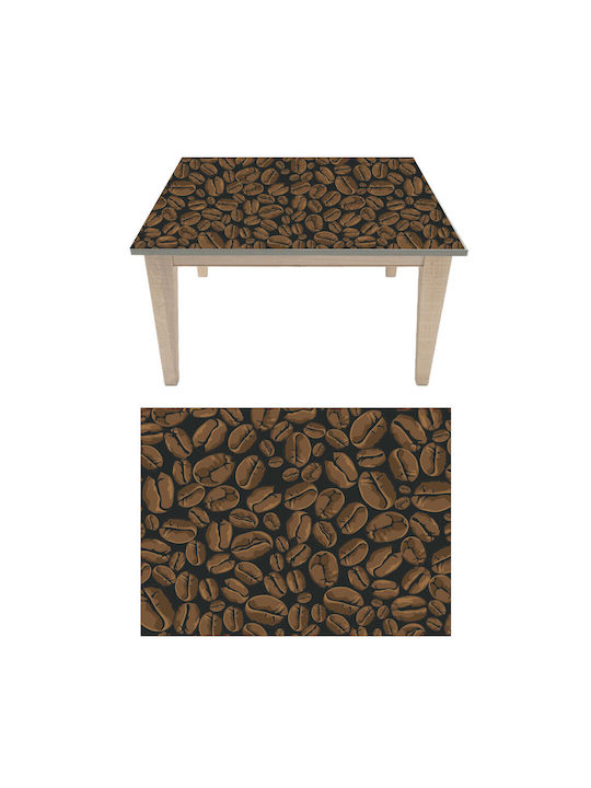 Coffee Beans Table Sticker 150cm X 100cm
