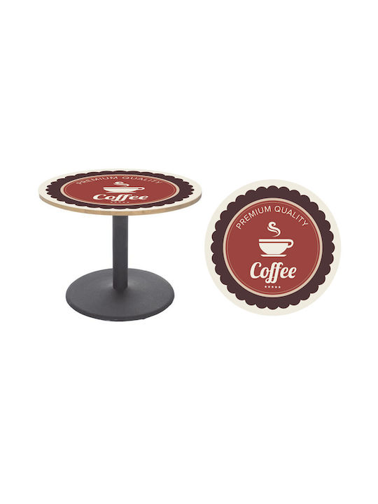 Kaffeetisch-Aufkleber 65 cm Durchmesser