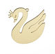 Plexiglass Element Swan 5cm Gold K454 Nv-30-00001-454