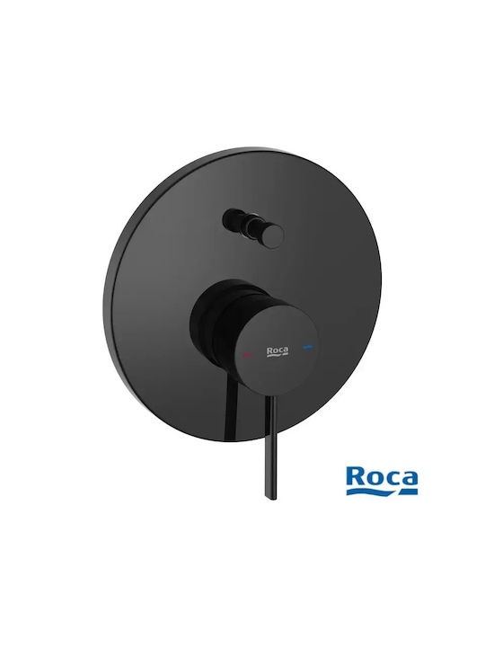Roca Built-in Faucet Mixer for Shower 2 Exits Black
