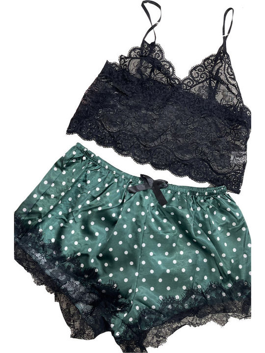 La Lolita Amsterdam Καλοκαιρινό Babydoll Πράσινο Zoe