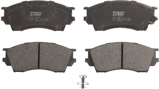 Set Plăcuțe De Frână Partea Din Față Trw Automotive Mazda Xedos 9 2.0 2.3 2.5 07.93-09.02 Înălțime 59.5mm Lățime 142.0mm Grosime 16.8mm