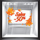 Herbstverkauf Fensteraufkleber 154cm x 120cm