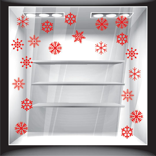 Christmas Snowflake Sticker Set 42cm X 30cm