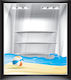 Schaufensteraufkleber Wellen 280cm x 95cm