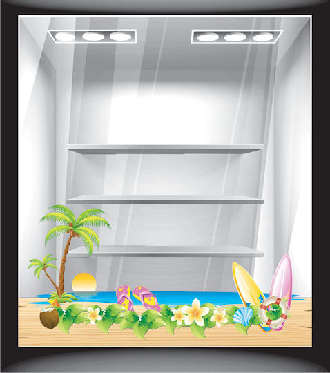 Strandfensteraufkleber 2 200cm x 95cm