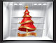 Fröhliche Weihnachten Kegelförmiger Fensteraufkleber 120cm x 195cm