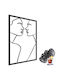 Open Panel 3D Image Spatial Decoration Living Room Kiss 58x98