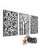 Wall Decoration Living Room 3D Picture Kitchen Openwork Panel Trees 58x90
