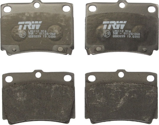 Trw Automotive Rear Disc Brake Pad Set Mitsubishi Pajero Ii Iii Sport 2.4d 2.5d 3.0 58.9mm 78.8mm 15.0mm