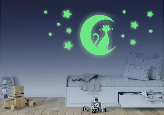 Decowalls Kinder Wandsticker Wand Leuchtend 30x60cm