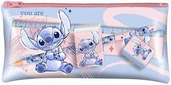 School Set Stitch Pencil Case 10x19x2cm