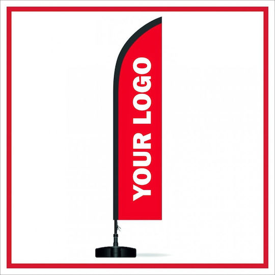 Fliegendes Banner 3,5 Meter Druck 70cm X 300cm Aluminium 1mm 70cm X 300cm