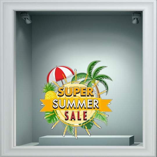 Αυτοκόλλητο Εκπτώσεων Summer Sale 80 80cm X 80cm