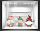 Christmas Sticker Gnomes 50cm X 22cm