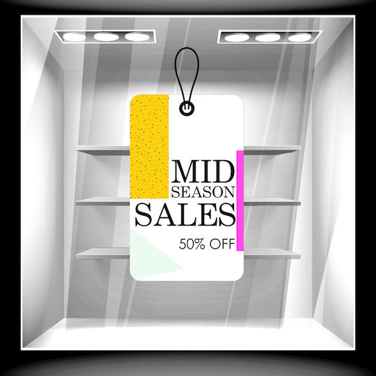 Mid Season Sale Sticker 10 120cm X 170cm