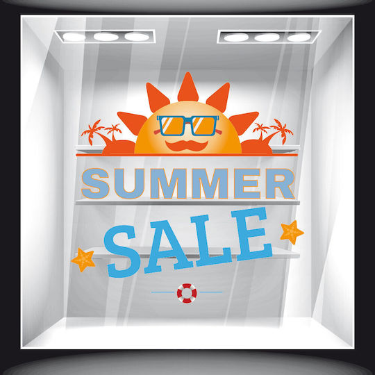 Summer Sale Discount Sticker 39 120cm X 120cm