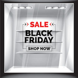 Black Friday Sale Discount Sticker 4 120cm X 100cm