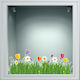 Frühlingsblumen Fensteraufkleber 24 120cm x 67cm