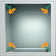 Frühlingsblumen Fensteraufkleber Set aus 4 Teilen 86cm x 120cm