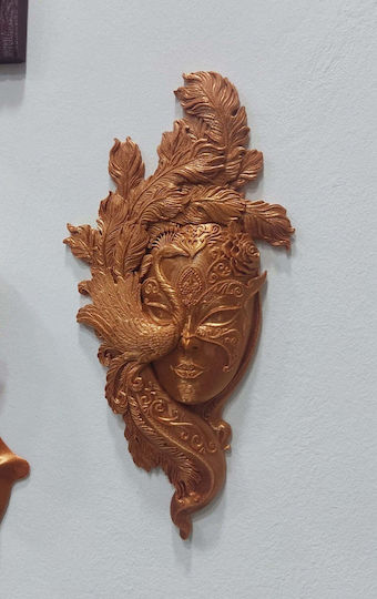 Carnival Woman & Mask Copper Carnival Woman & Mask Copper