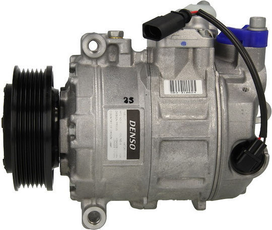 Denso Air Conditioning Compressor for Volkswagen Amarok Multivan T5 Transporter T5 2.0/2.0d 11.03-05.22 R134a 100mm 7seu17c Pag 46 140ml 6 Grooves
