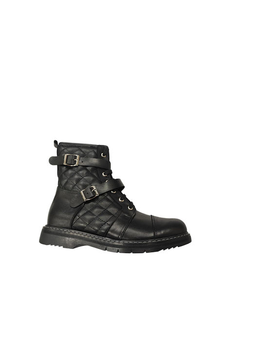 Aby Kids Military Boots Black