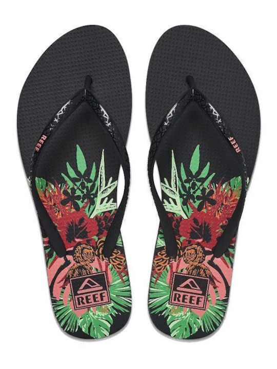 Reef Seaside Frauen Flip Flops in Schwarz Farbe