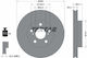 Front Brake Disc Right Left Textar Ventilated Internal 255mm Lexus Ct Toyota Prius 1.8h 06.08 5 Holes 55mm Centering