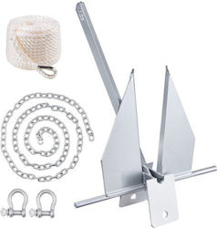 Vevor Flunkenanker-Set 3,9 kg Kette 2,4 m Seil 22,8 m Zwei Taschen 1 cm Boote bis zu 5,5 m Flkmyjtdxg85ow4wuv0