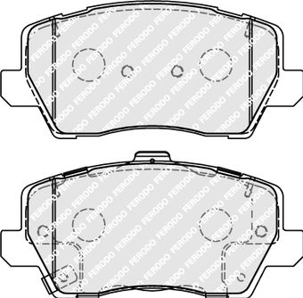 Front Brake Pad Set Kia Picanto Iii 1.0/1.2 03.17 Ferodo Height 55.3 Mm Width 121.6 Mm Thickness 17.5 Mm