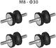 109150 Anti-Vibration Mounting Set 4pcs