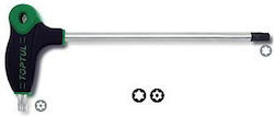 Toptul Torx ключ с размер на върха T15
