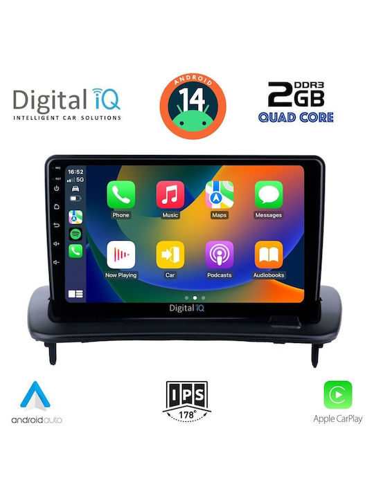 Digital IQ Car Audio System for Volvo C30 / S40 2005-2013 (Bluetooth/USB/AUX/WiFi/GPS/Apple-Carplay/Android-Auto) with Touch Screen 9"