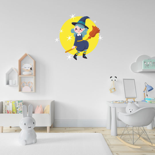 Wall Sticker Little Witch 50cm X 48cm