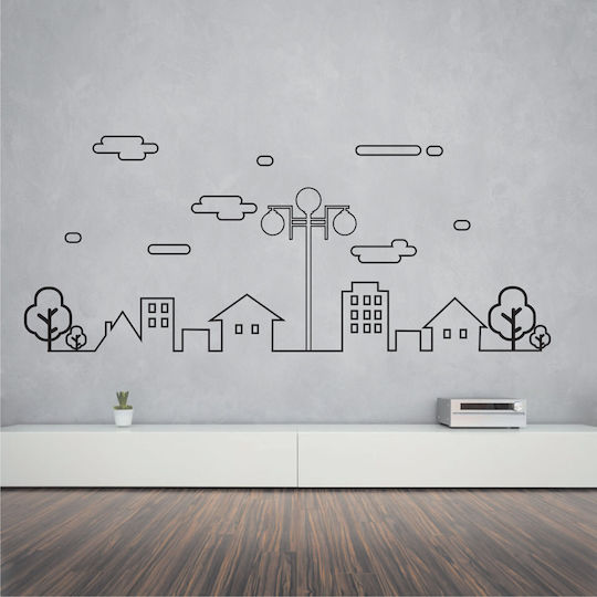 Wall Sticker Linear City 60cm X 25cm
